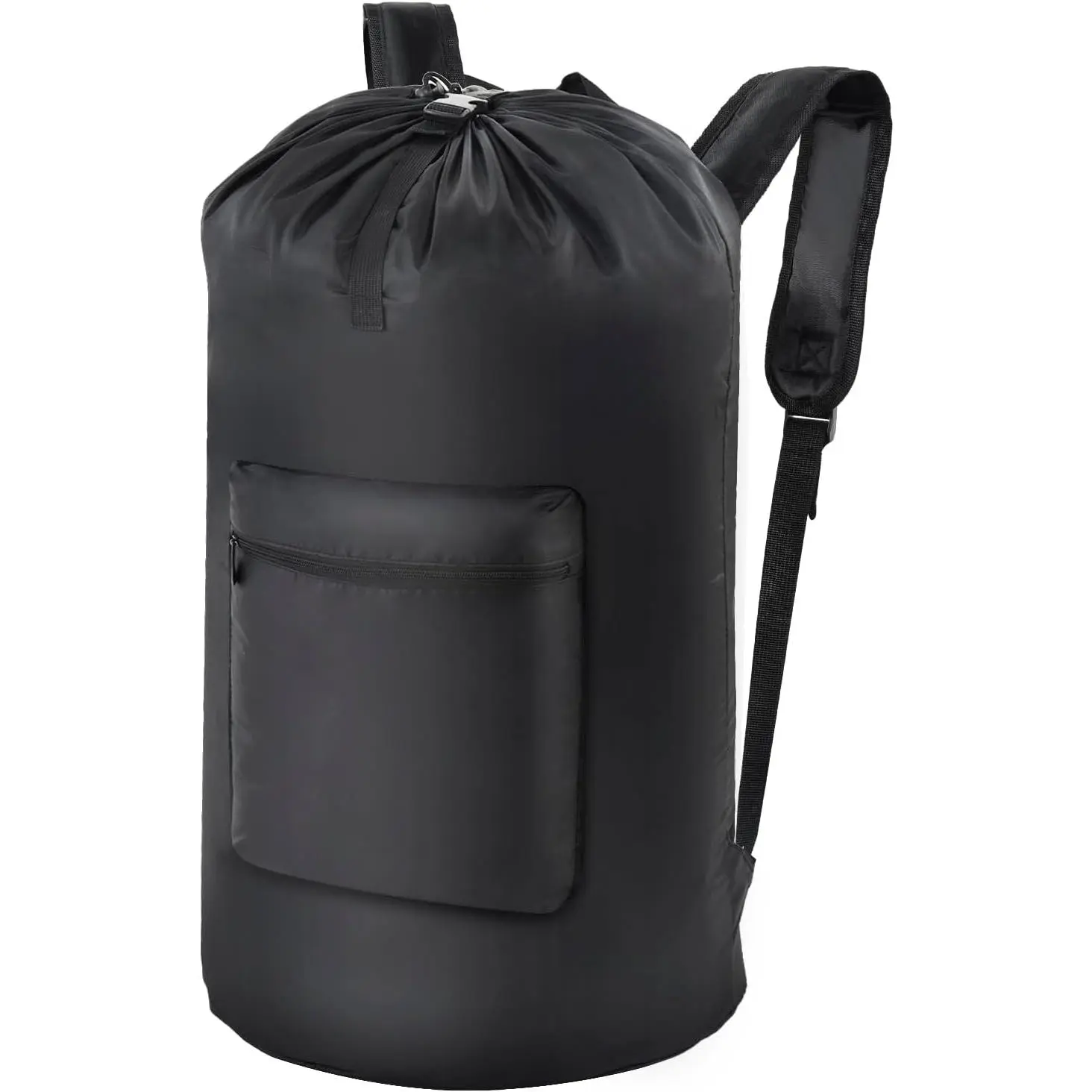100L Laundry Bag Backpack 16x32 Inch  Laundry Backpack with  Straps Adjustable Portable Laundry Hamper for College Laundromat Apartment Camping Black