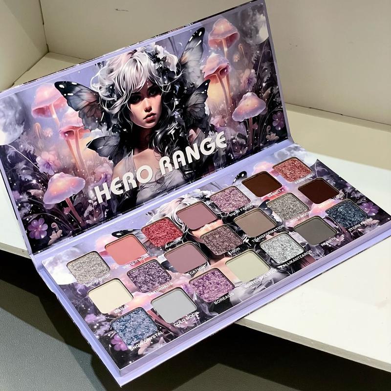 42-Color Smoky Eyeshadow Palette: Matte Shimmer&Glitter-24H Waterproof&Smudge-Proof Highly Pigmented with Natural Blurring Effect | Fine Powder No Fallout Perfect for Halloween Fall Festivities&Christmas Parties Party&Stage Must-Have Great Gift natural  ！