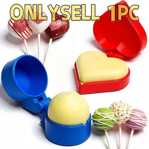 Round and Heart-Shaped Cake Pop Molds, Manual Cutter and Ejector, Baking Tools for Home, Birthday Parties, Wedding Desserts