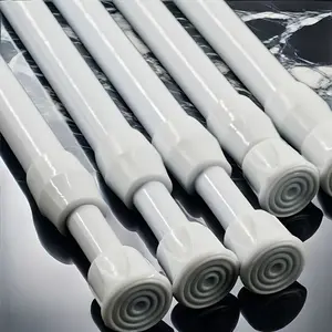 Adjustable Telescopic Curtain Rod, Adjustable Curtain Rods - Heavy duty Steel Plastic Rod, Suitable for Windows, Towel Shelves - Home Accessories, Adjustable Length, Anti rust Surface Treatment