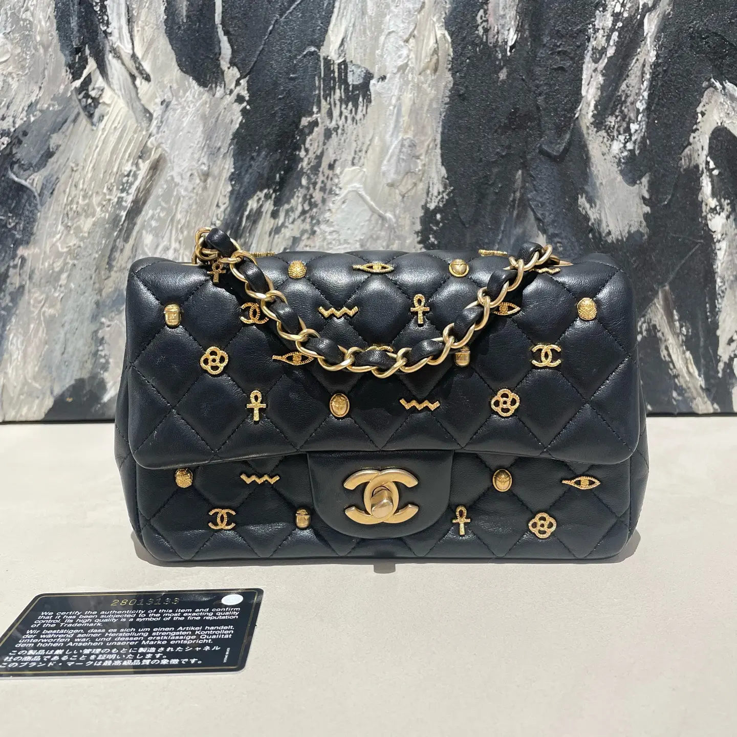Pre-owned CHANEL classic flap with charm Eygpt season limited shoulder bag