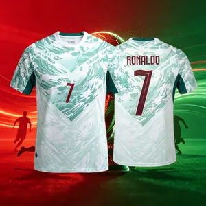 2026 Portugal National Home Away 7# Cristiano Ronaldo Short And Long Sleeve Soccer Jersey Fans Version Breathable