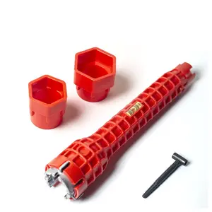 8-In-1 Basin Nut Wrench Faucet & Sink Installation Tool, Multi-Functional Spanner for Easy Plumbing Tasks, Essential Kitchen Hardware