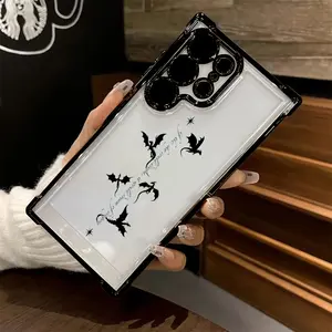 Dragon Fourth Wing Phone Case for Samsung Galaxy S25, S24, S23, S22 FE Ultra Plus 4G/5G - Shockproof Transparent Soft Back Cover