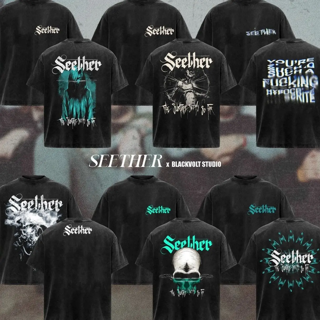[COLLECTION] Seether Band T-Shirt Collection, Vintage Rock Graphic Tee, Dark Grunge Aesthetic Shirt, Distressed Alternative Metal Band Merch, Gift for Seether Fans, Unisex Merch for Men & Women 3WF