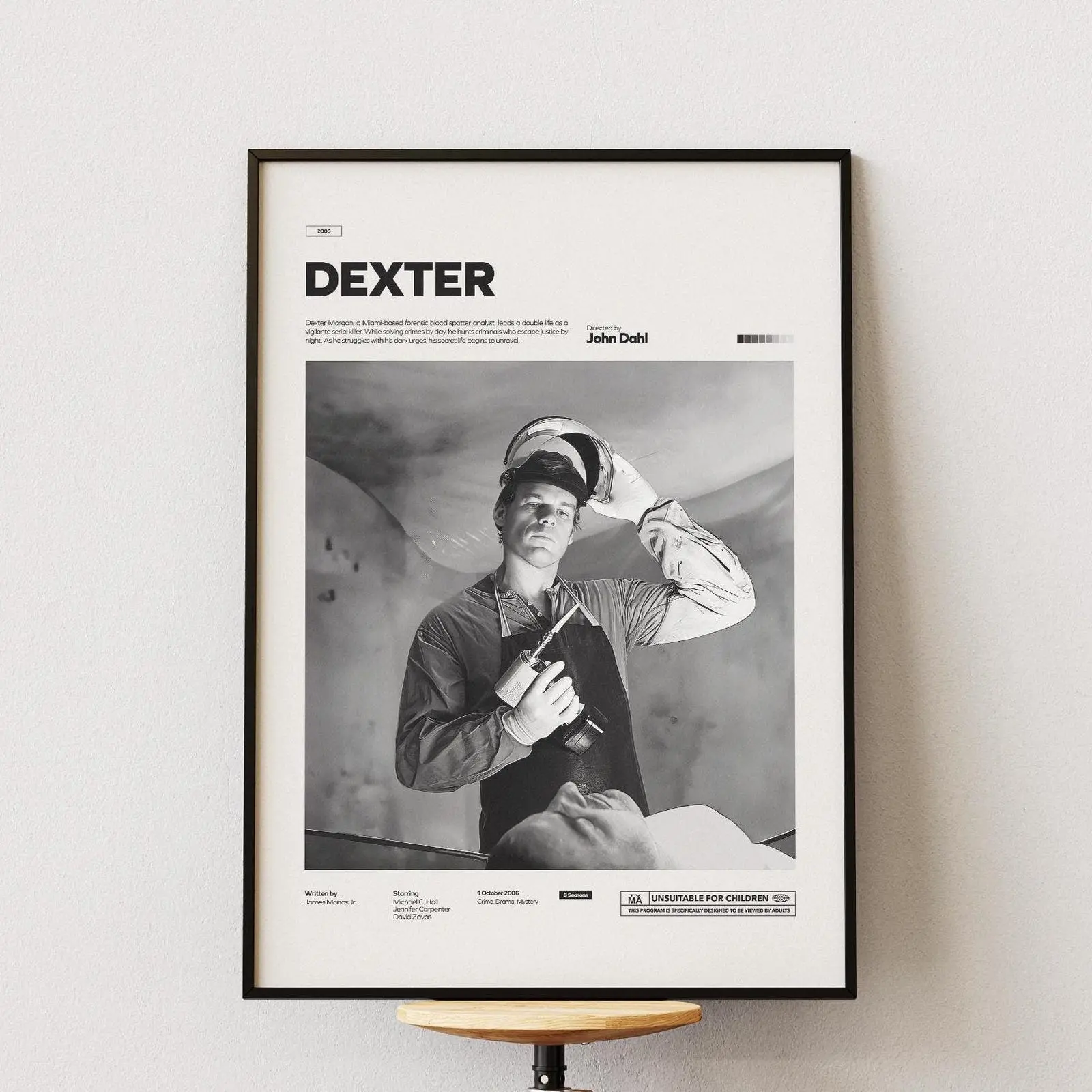 Dexter TV Series Movie Poster | Michael C. Hall as Dexter Poster Print | Special Design Poster | Glossy Paper Movie Poster | Wall Decor Idea
