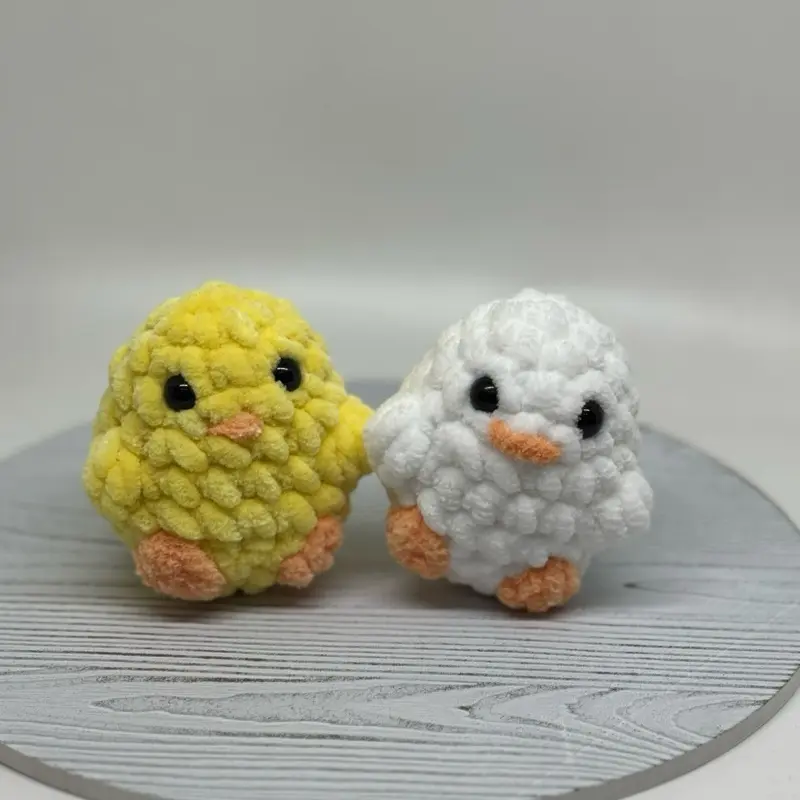 Crochet amigurumi chicks