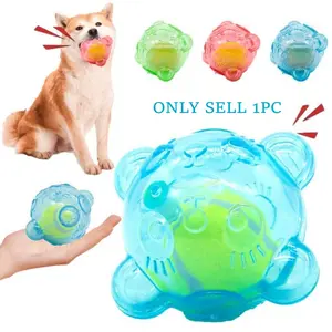 Cute Bear Head Design Pet Interactive Toy, 1 Count Pet Chew Toy, Pet Interactive Sound Toy for Cat & Dog, Interactive Tough Chewer