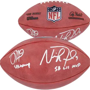 Jalen Hurts and Nick Foles Philadelphia Eagles Autographed Duke Football with Multiple Inscriptions - Fanatics Authentic Certified