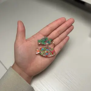 Cat Customized Name Tags Fish Tag Personalized Pet Identification Easy to Use Versatile Design for Cat Owners