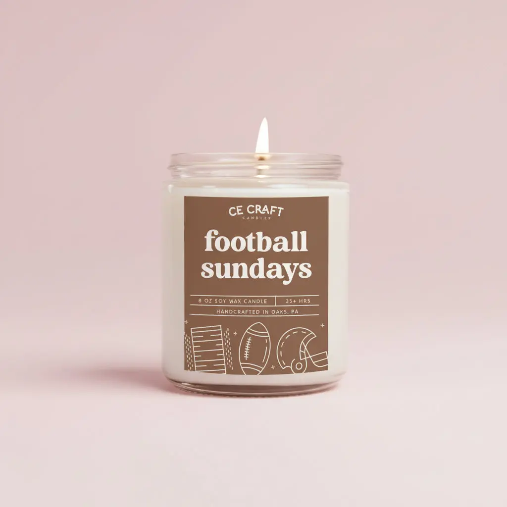 Football Sundays Scented Candle