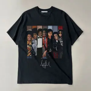 MJ Micheal King of Pop Movie Vintage Album Cover T-Shirt Jacks0n All Ages Sweatshirt Menswear Streetwear For Fan Hoodie RRV 5OD