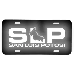 San Luis Potosi SLP Aluminum License Plate 6" x 12" Reflective Graphic