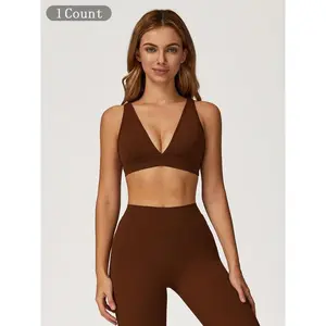 Women's High-End Yoga Bra, Quick-Dry Sports Bra, Backless Design, Ideal for Running & Fitness, Breathable Fabric, Comfort Fit