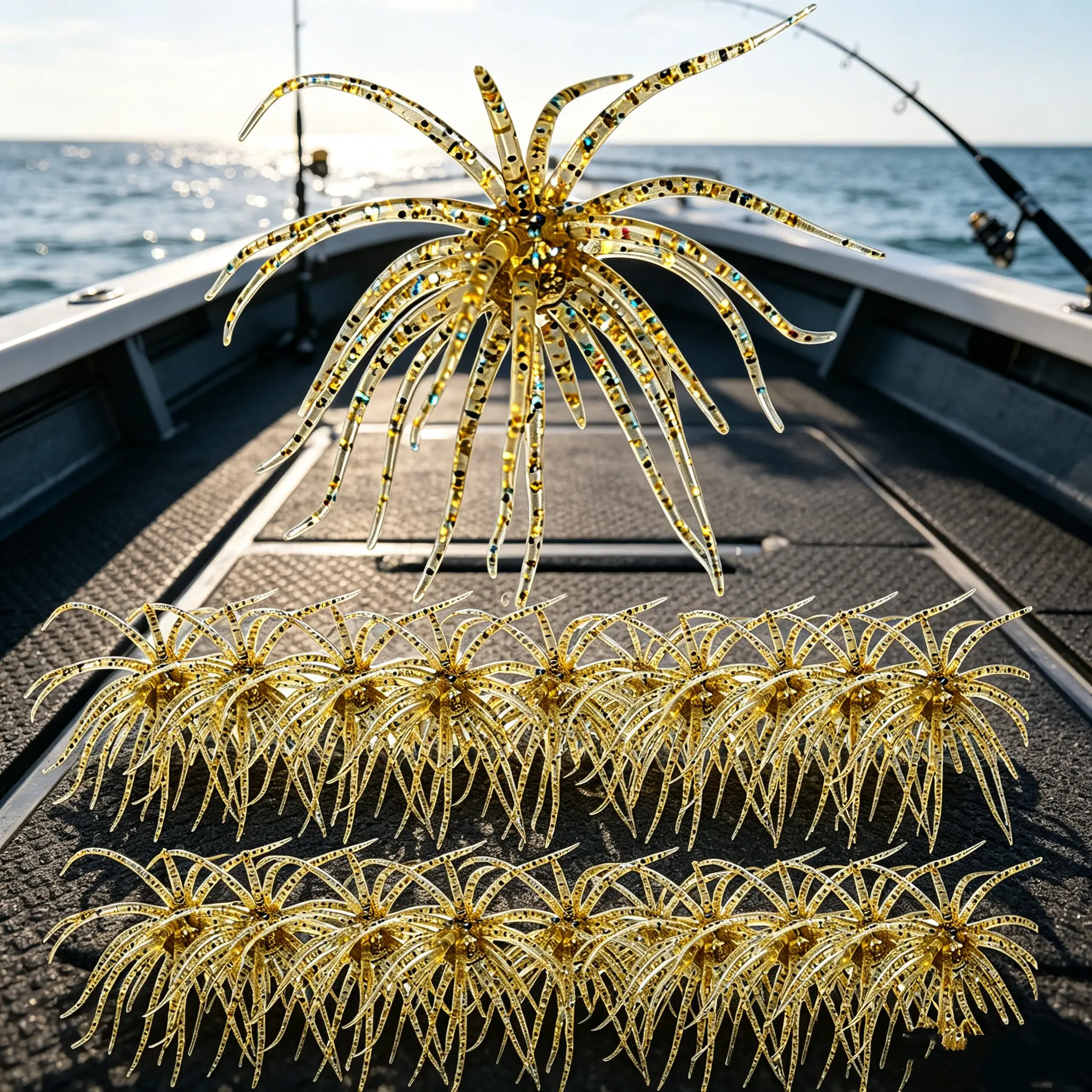 20PCS Floating Freshwater Fishing Lures, Realistic Sea Urchin Artificial Bait, Durable Soft Lifelike Bass Lures
