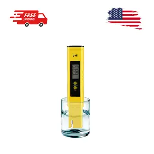 PH Meter for Water Hydroponics Digital PH Tester (Yellow)