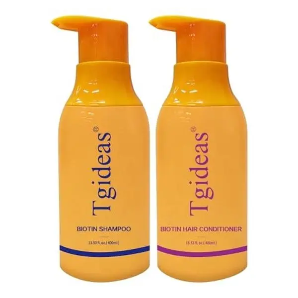 Tgideas Routine Wellness Anti-Thinning Hair 2-Pack Shampoo & Conditioner Set - Biotin DHT Blocker, Strengthening Scalp Care, Root Nourishment for Men & Women (Biotin Anti Hair Loss Shampoo & Conditioner Kits)