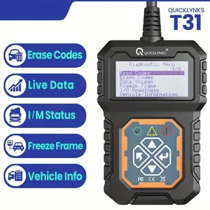 T31 OBD2 Diagnostic Tool Full OBD2/EOBD Scanner for Vehicles Automotive Engine System Analyzer Professional Code Reader & Scanner Battery Free