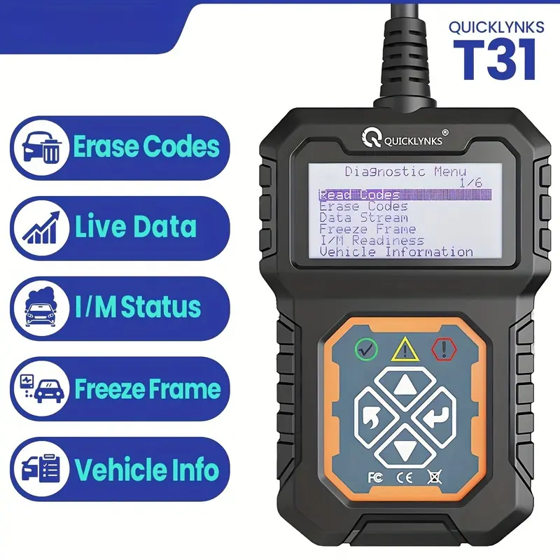 thumbnail image 2 of KONNWEI KW808 OBD2 Scanner Diagnostic Code Reader - Live Data, Check Engine Light For Dodge & All 1996+ Cars 2 of 6