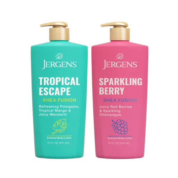 Jergens Fusions Sparkling Berry 14 fl oz product package
