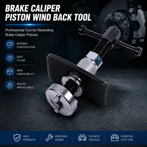 3-Piece Brake Caliper Piston Retractor Set: Brake Caliper Piston Retractor Tool for Auto Repair and Brake Pad Replacement, Suitable for Most Vehicles