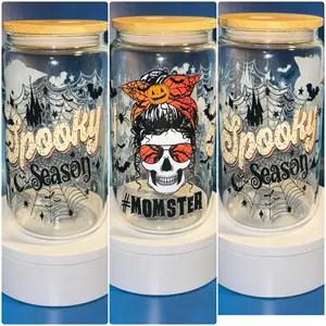 Spooky season momster Libby glass can