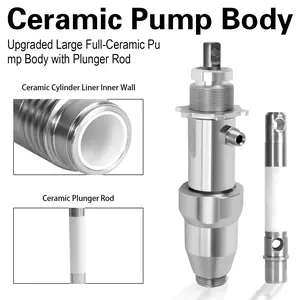 Airless Paint Sprayer Pump Replacement for Graco 390 395 490 495 595 LineLazer 3400, Ceramic Piston, Heavy Duty, Leak Resistant, Long Life