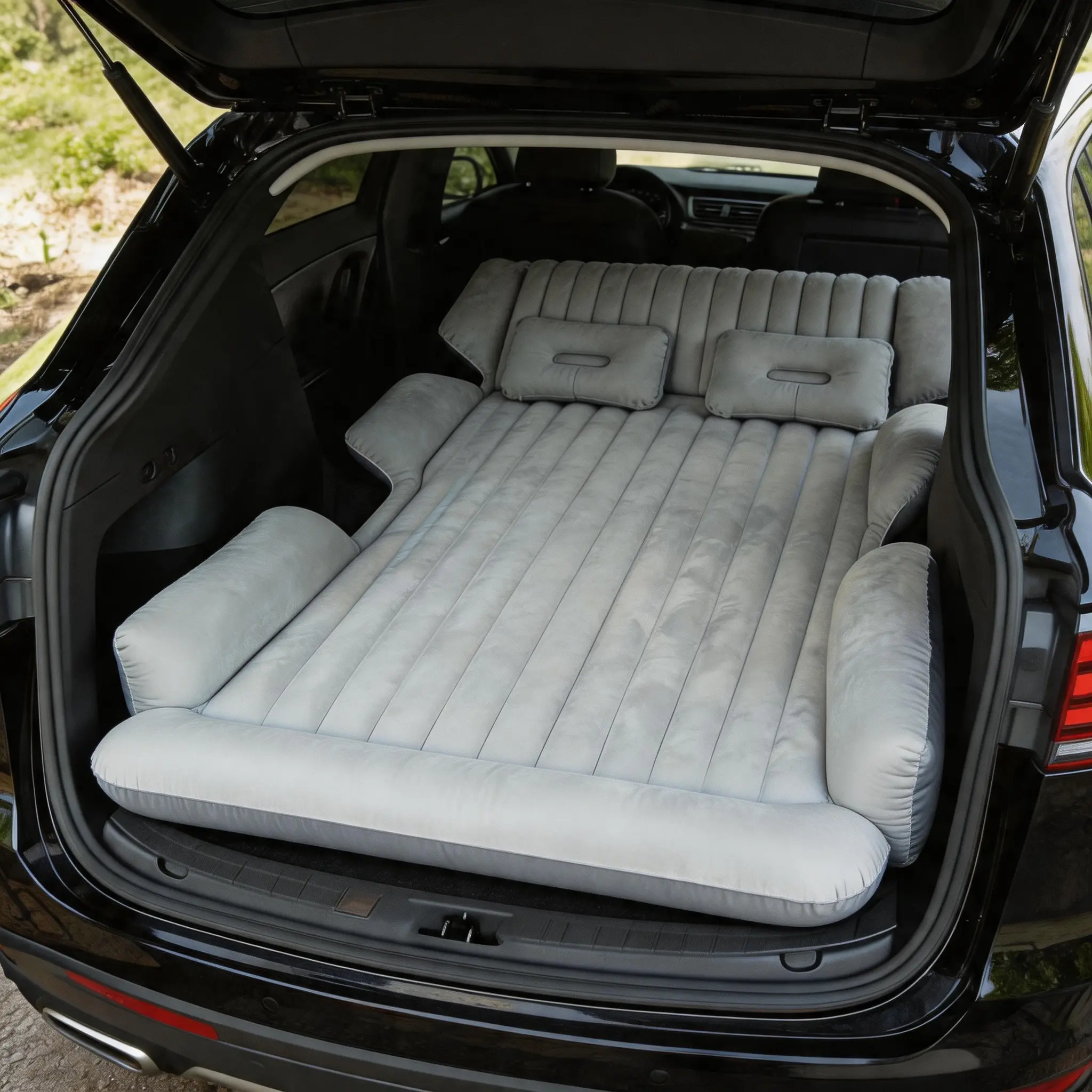 SUV-Specific Portable Inflatable Car Bed, Quick-Inflate Rear Seat Air Mattress with Accessories, Comfortable Travel/Camping Gear for Road Trips, Teen Gift Canopy Inflatable Portable Airbed
