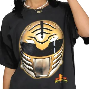 White Ranger T-Shirt, Retro Power Rangers Shirt, Mighty Morphin Power Rangers Tee