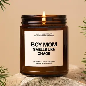 Boy Mom Chaos Candle, Embrace the Madness, Funny Mom Life Scent, Unique Gift for Mother, Humorous Parenting, Family Love