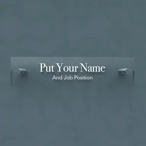 Personalized Acrylic Door Plate - Put Your Name - Engraved Plate For Office or Home
