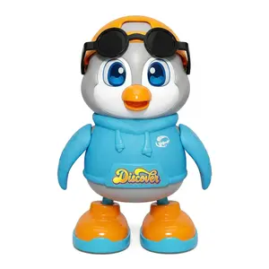Interactive Dancing Penguin Toy for Babies, Music & Flashing Lights, Crawling Learning Toy 6-12 Months