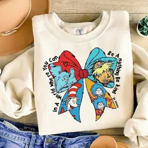 Youth & Adult Dr Seuss Day Shirt, Dr Suess Coquette Shirt, Cat In The Hat Shirt, Dr Suess Shirt, Teacher Life Shirt, Thing 1 Shirt, Thing 2 Shirt, Cartoon Shirt [Tshirt - Sweatshirt]