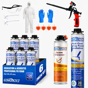 20 board Spray Foam Insulation Kit, Spray Foam, Closed Cell WidePolyurethane DIY Spray Foam for Walls,Ceilings,Attics andGarage Doors Thermal & Soundproofing,Included Gun & Cleaner
