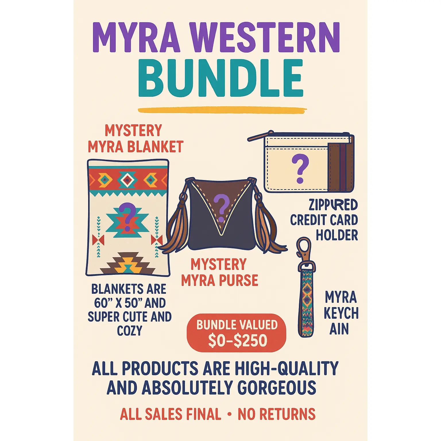 Myra Western 4 Piece Western Bundle