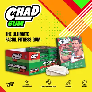Chad Gum Ultra-Hard Jaw Sculpting Chewing Gum  6 Month Supply | Watermelon | 10 Packs | 120 Pieces  Facial Fitness Chewing Gum for Training Jawline | Unleash Your Inner Chad with Every Chew  Ready!