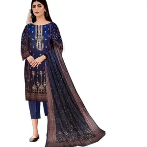 Hajra Emaan Summer Collection Dress / Kurta Set for Casual Women's Wear come with chiffon Dupatta - Womenswear,  Long Sleeve/quarter sleeves