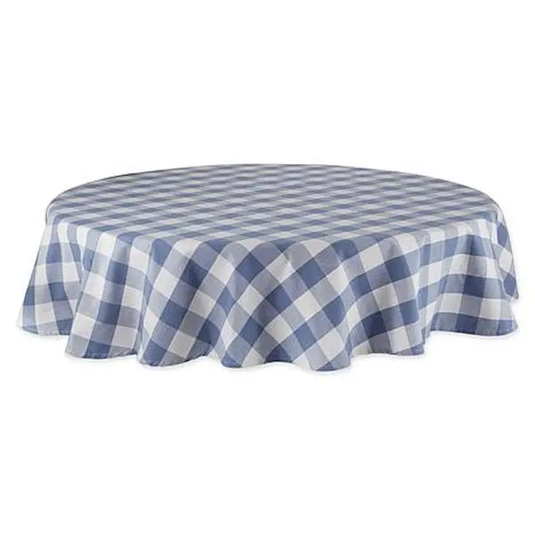 Design Imports Buffalo Check Tablecloth - 70" Round Design Imports Buffalo Check Tablecloth - 70" Round