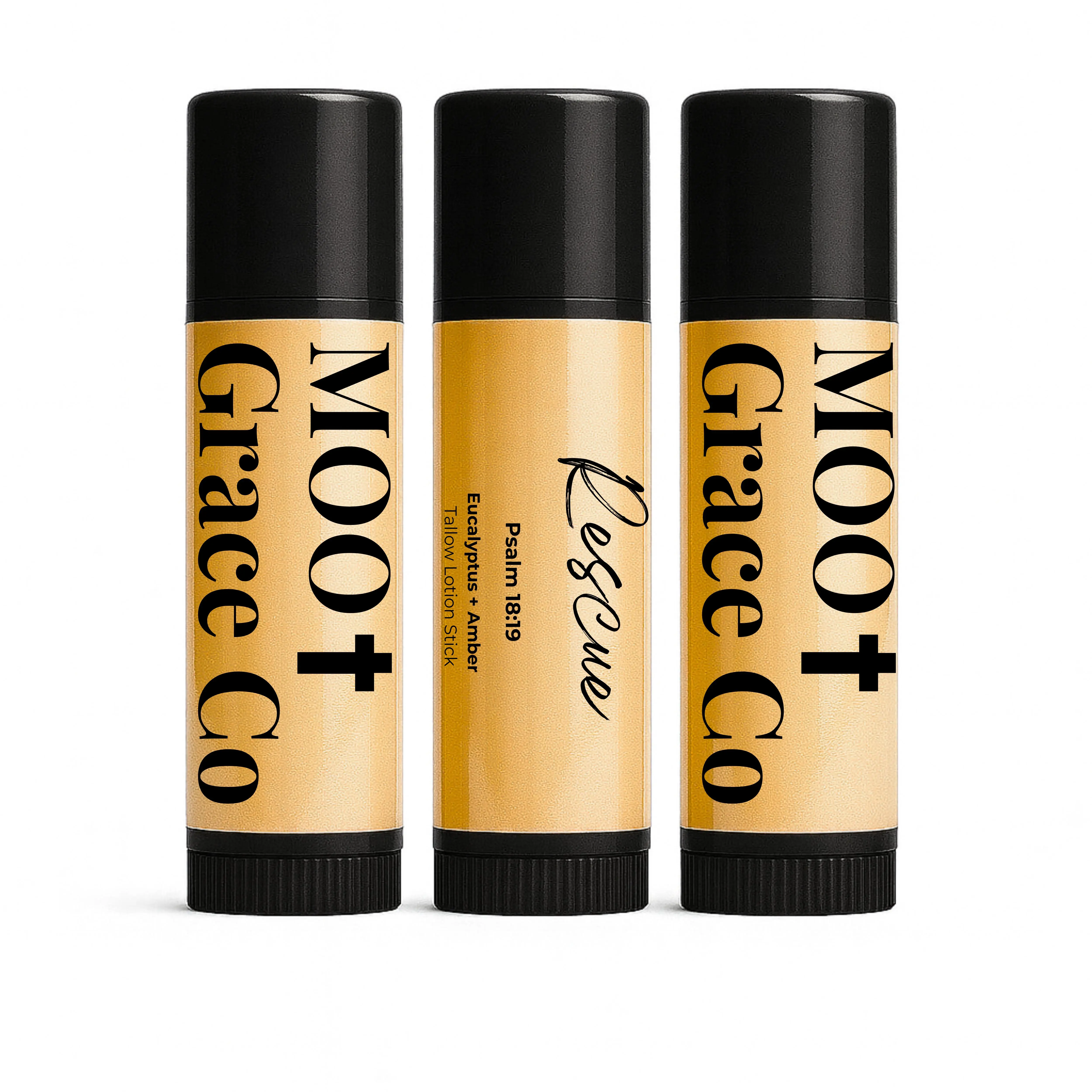 Rescue – Eucalyptus + Amber Tallow Lotion Stick
