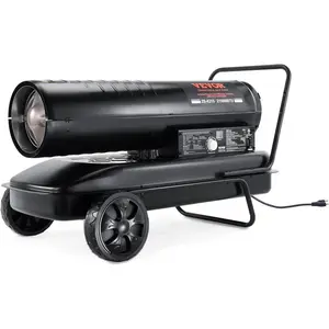 TikTokShopBlackFridayVEVOR Kerosene Forced Air Heater, 215000 BTU Portable Torpedo Diesel Space Heater with Thermostat, 13.2 Gallon Tank Energy-Efficient heavy-duty Heater, for Indoor Outdoor Use Workshop Industry