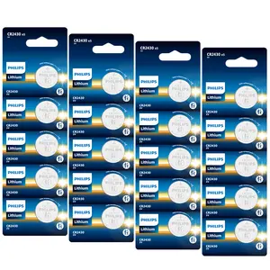 PHILIPS CR2430 Batteries, 3V Lithium Coin Battery 20 Count Pack, CR 2430 3 Volt Button Cell Replacement for Remote Controls, Car Key Fobs, Watches, Calculators, Thermometers