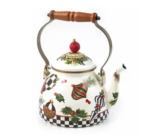 MacKenzie- Childs Deck the Halls 2QT Tea Kettle