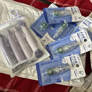 4-Pack Glue Tape with 6 Refillable Cores Double-Sided Dot Tape for Scrapbooking Adhesive Strip Rollers Supplies