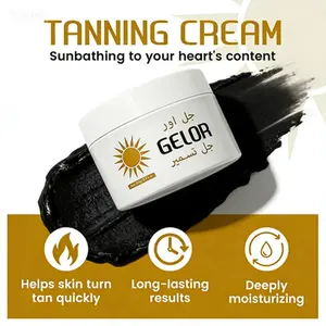 GELOR Long-Lasting Self Tanning Cream, Deep Moisturizing Sunless Tanner for Natural Bronze Glow, Streak-Free Fake Tan Lotion for Body, Hydrating Gradual Tanning Moisturizer for All Skin Types, 8.81 FL OZ