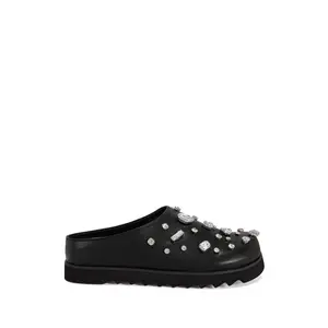 VONCILE-BLACK RHINESTONE CLOG