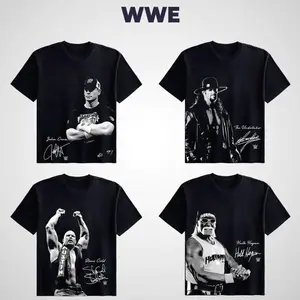 4-Pack UFC WWE BOXING Legends 100% Cotton Men's Fit Crewneck Casual Tee, WWE UFC BOXING Tshirt Fan, Gift for Him Gift For Her Essential Tees for Everyday Wear D86 XNL