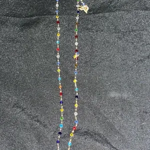 Rainbow gem eyeglass Chain