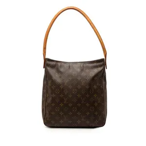 Pre-owned Louis Vuitton Canvas Shoulder Bags Monogram Looping GM Shoulder Bag