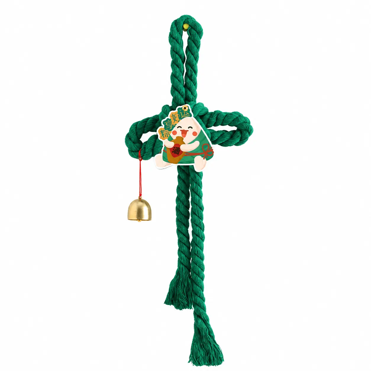 LANGXI Dragon Boat Festival Lucky Knot Charm - Traditional Chinese Feng Shui Tassel Pendant for Good Fortune & Blessings