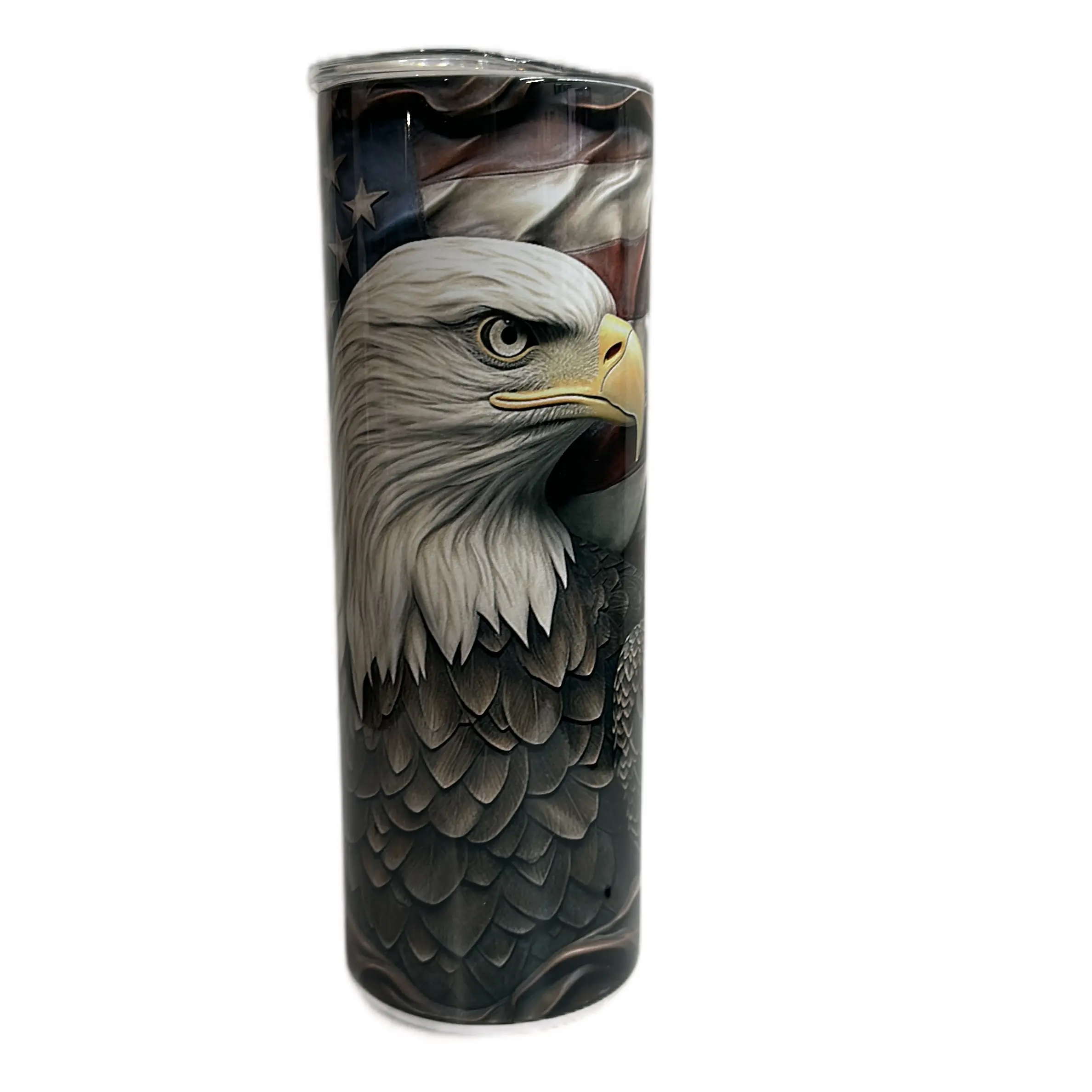 Bald Eagle Patriotic Tumbler - Perfect for Your Beverage - Bottle, Drinkware Coffee Stylish